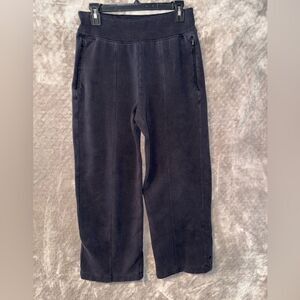 Athleta Black Women’s Activewear Straight leg Sweatpants Zipper Pockets Small
